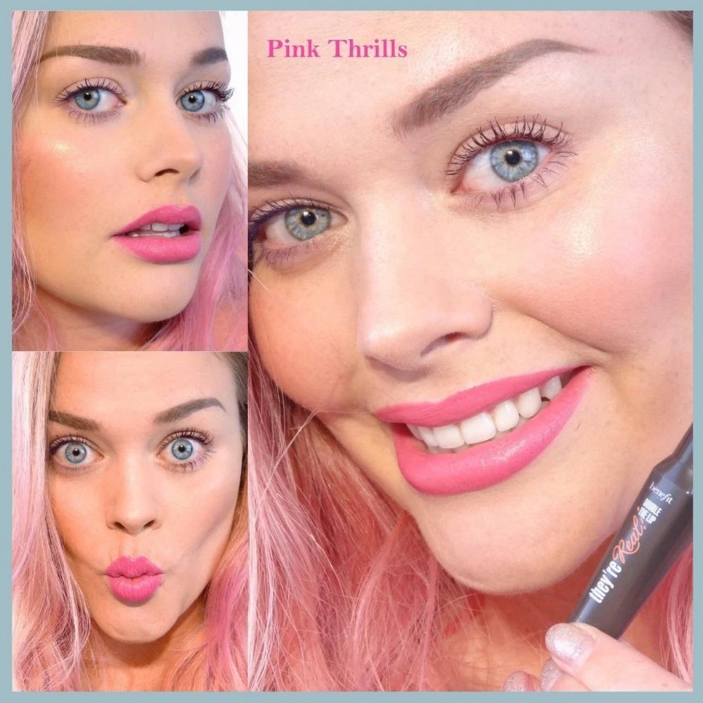💘🧩HP! Benefit Pink Thrills They’re Real Lipstick & Liner Duo